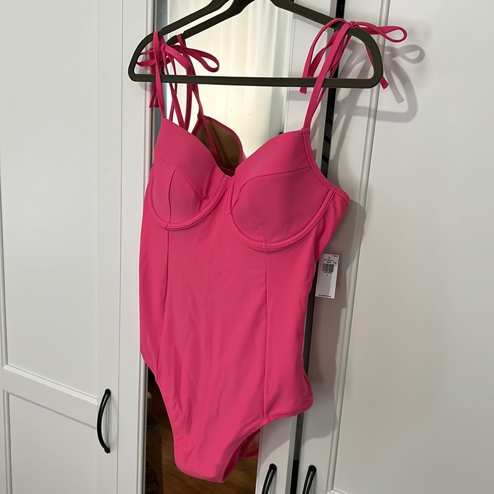 Brand New Pink One Piece Swimsuit, Size Large